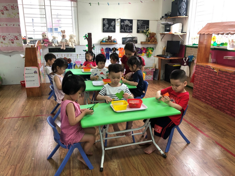 Ảnh có chứa văn bản, sàn, trong nhà, trẻ em
Mô tả được tạo tự động